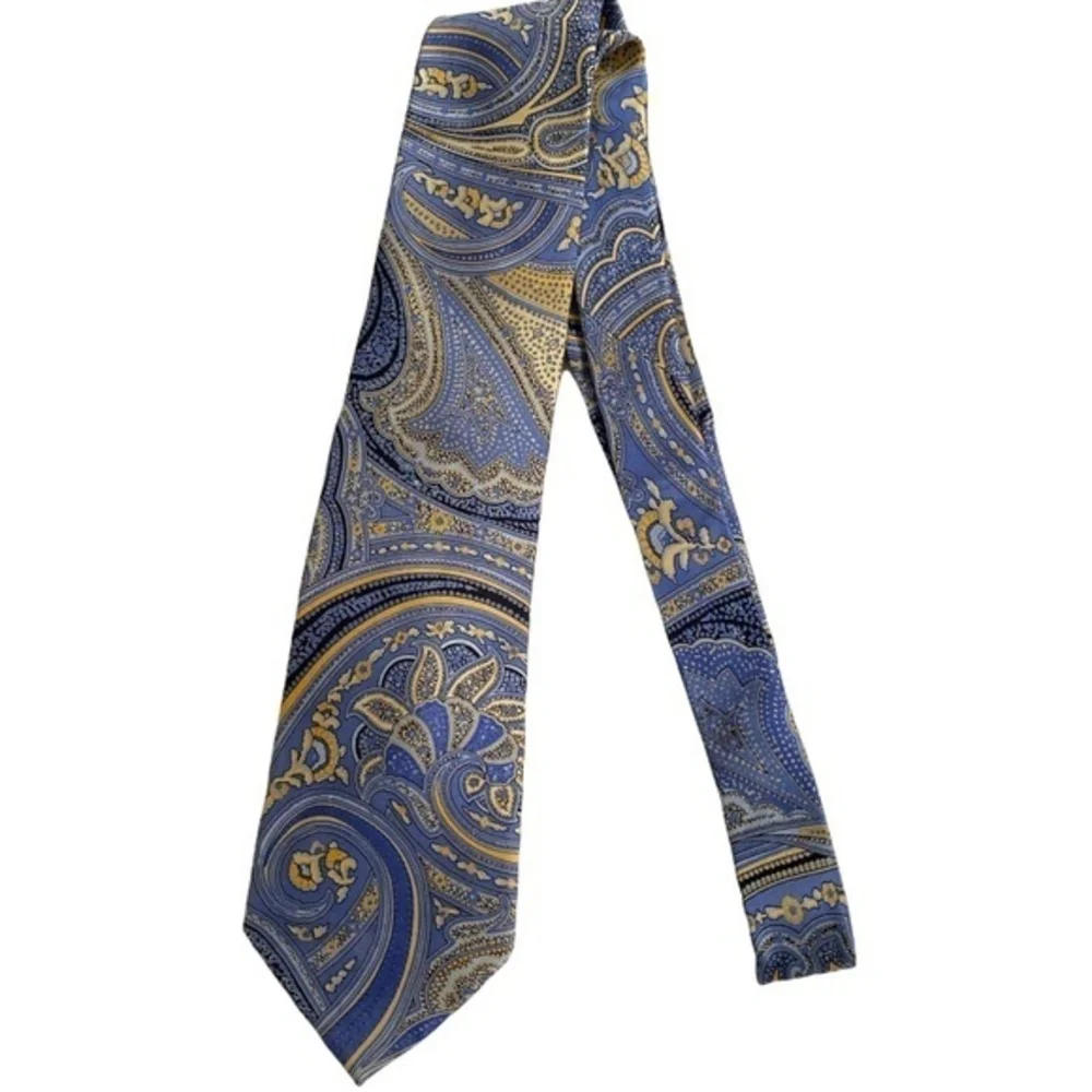 Resilio‎ 100% Silk Paisley Tie (Necktie)